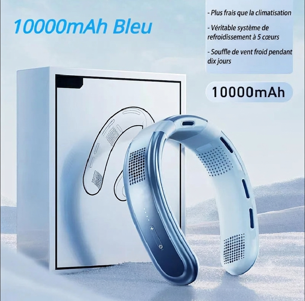 Ventilateur de cou rechargeable ￼