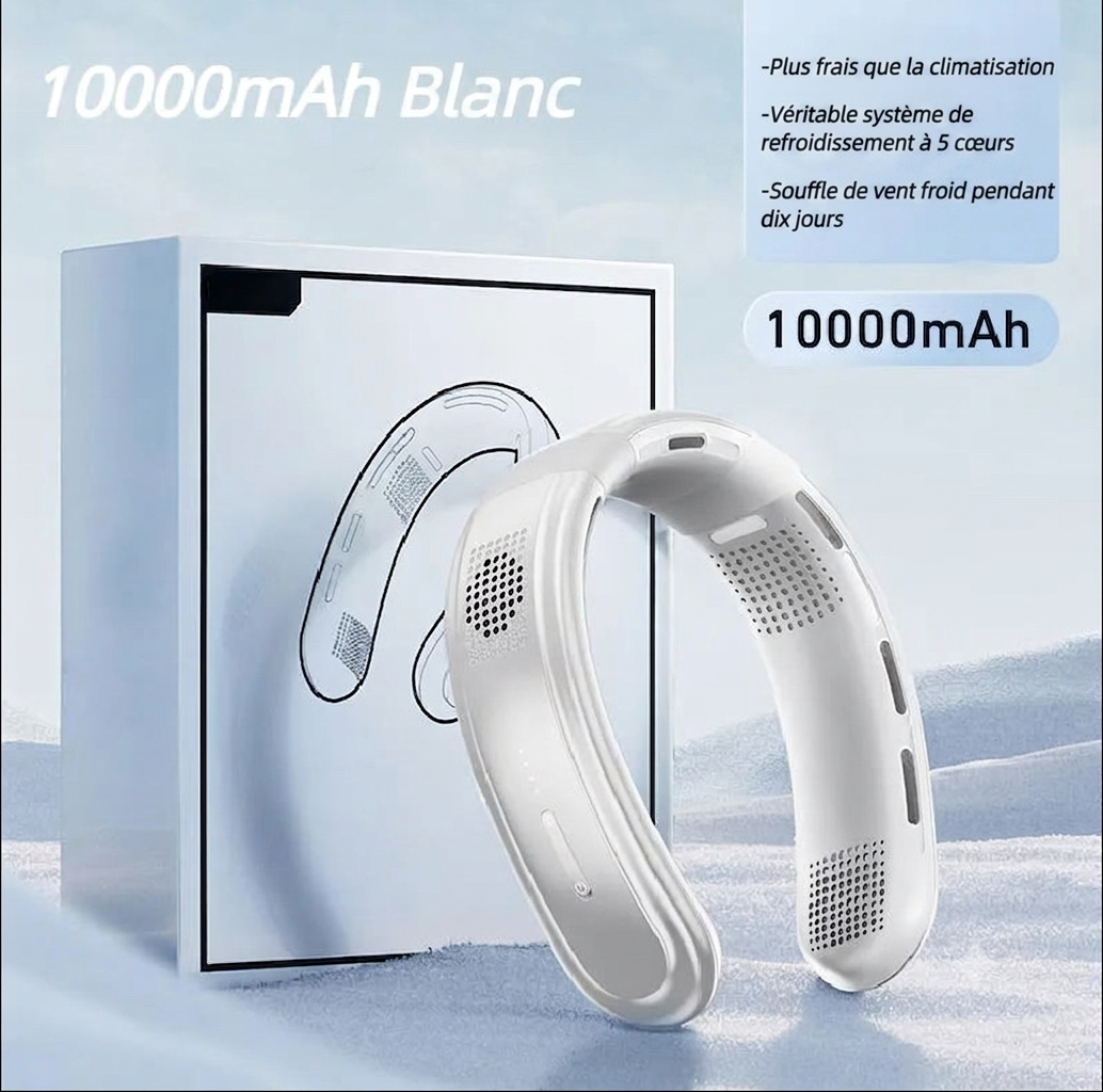 Ventilateur de cou rechargeable ￼