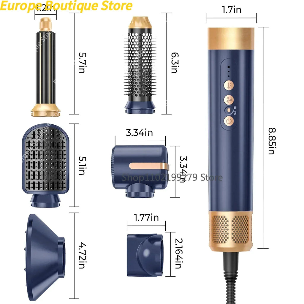 Tinsol Pro 7-en-1 Brosse Soufflante — Coiffure Haute Vitesse à Domicile