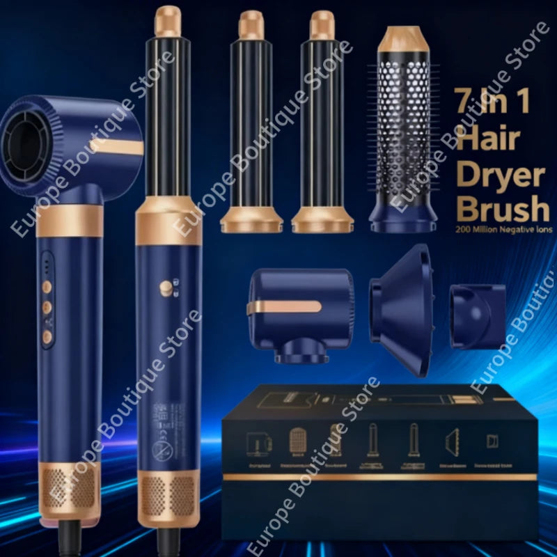 Tinsol Pro 7-en-1 Brosse Soufflante — Coiffure Haute Vitesse à Domicile