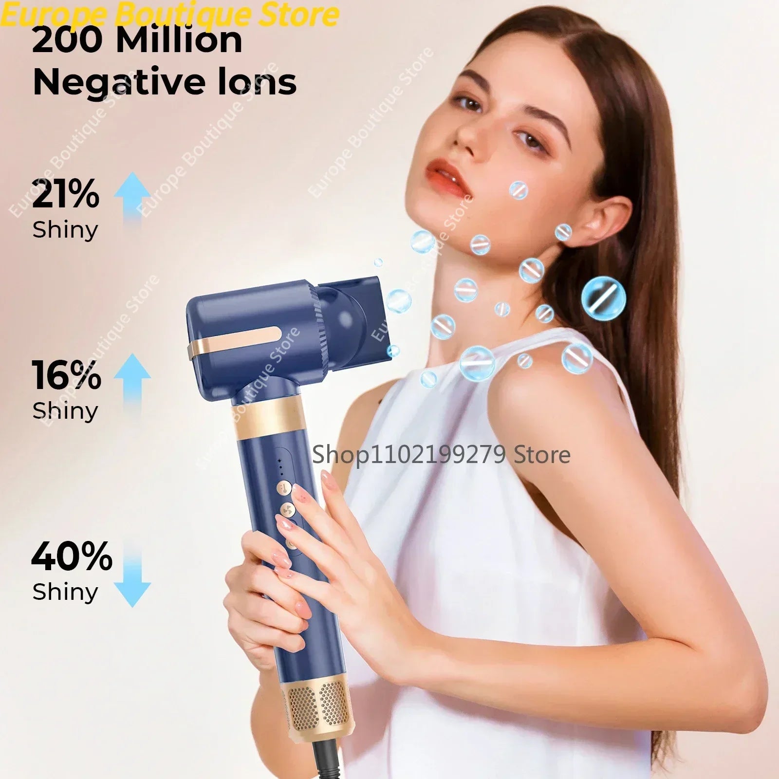 Tinsol Pro 7-en-1 Brosse Soufflante — Coiffure Haute Vitesse à Domicile